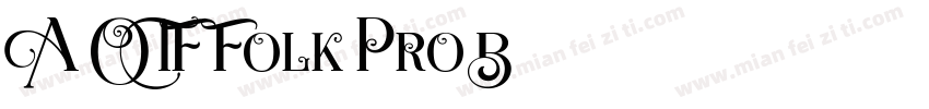 A-OTF Folk Pro B字体转换